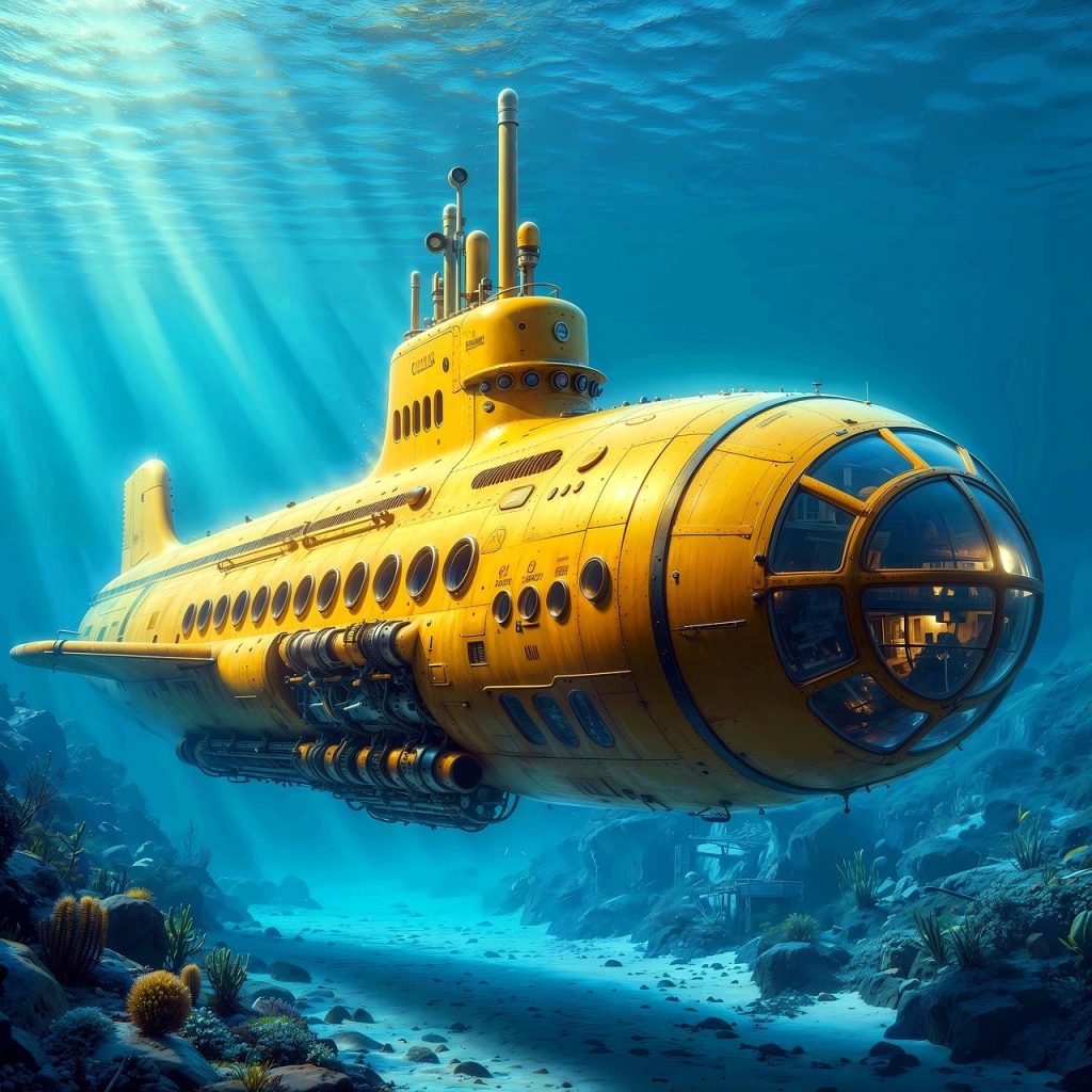 dive boat, yellow submarine, dive
